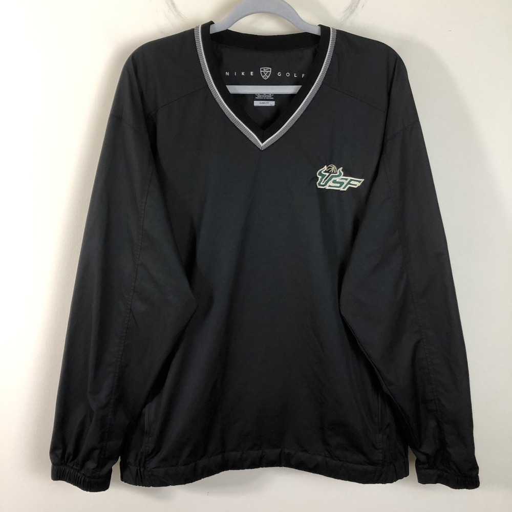 Nike Golf University of South Florida Pullover Windbreaker Jacket Men XL Black
